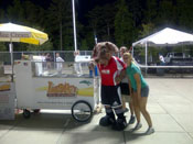 guy making ice cream cones
